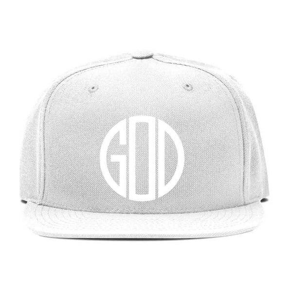 Embroidery Snapback Hat - Round Monogram