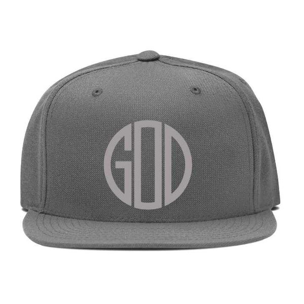 Embroidery Snapback Hat - Round Monogram