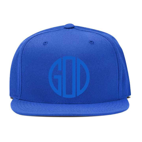 Embroidery Snapback Hat - Round Monogram