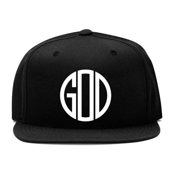 Embroidery Snapback Hat - Round Monogram